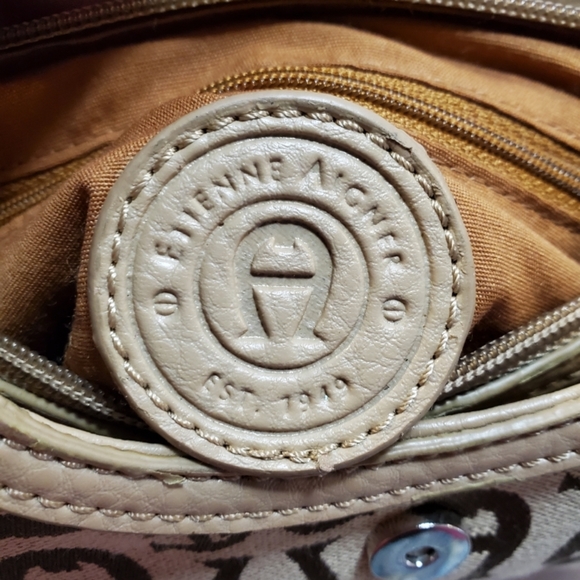 Vintage Etienne Aigner Small Handbag Satchel Purse - Picture 12 of 13